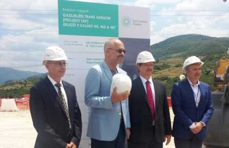 Ne 2016 perfundon infrastruktura e gazsjellesit TAP ne token shqiptare